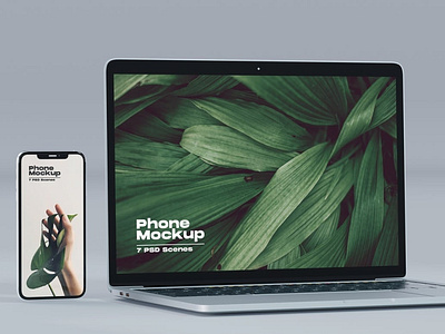 Light Iphone & MacBook Mockups