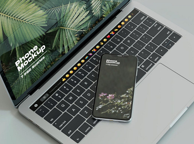 Light Iphone & MacBook Mockups abstract clean device display laptop mac macbook mockup phone phone mockup presentation realistic simple smartphone theme ui ux web webpage website