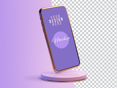 Phone Mockup in Platform with Editable Background abstract clean device display laptop mac macbook mockup phone phone mockup presentation realistic simple smartphone theme ui ux web webpage website