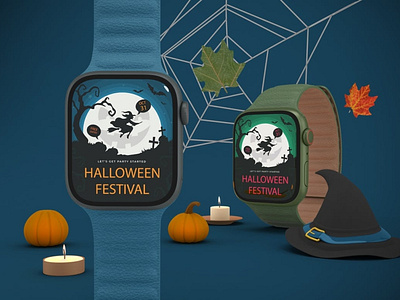 Halloween Apple Watch Mockup