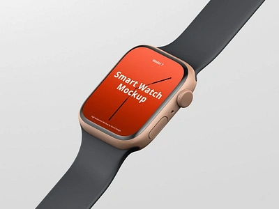 Smart Watch 7 Mockup abstract app clean device display mockup presentation realistic screen simple smart smart watch smart watch 7 smartphone smartwatch theme ui ux watch web