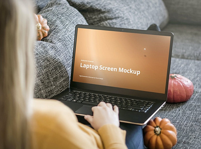 Laptop Mockup Autumn Scenes abstract autumn clean design device display laptop mac macbook mockup phone phone mockup presentation realistic simple smartphone theme ui ux website