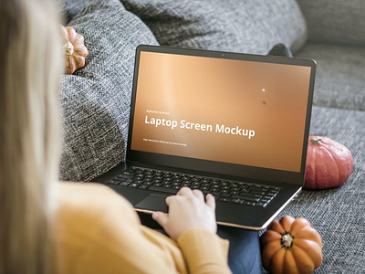 Laptop Mockup Autumn Scenes