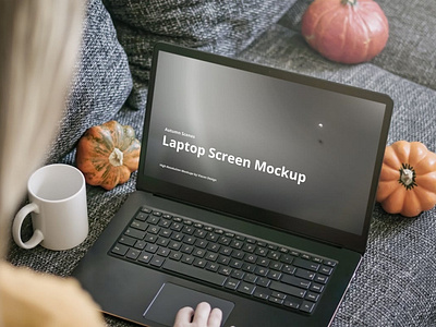 Laptop Mockup Autumn Scenes