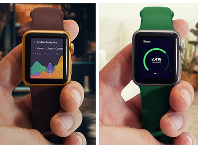 Realistic Smart Watch Mockups