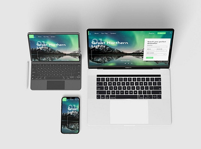 Responsive Screen Devices - Mockup abstract clean design device display laptop mac macbook mockup phone phone mockup presentation realistic responsive simple smartphone ui ux web website