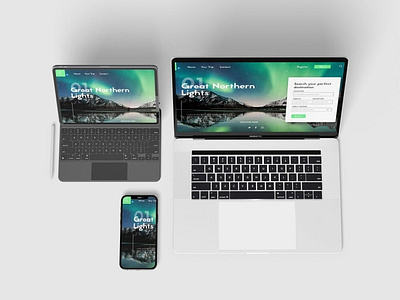 Responsive Screen Devices - Mockup