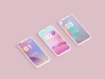 Minimal iPhone Clay Mockups