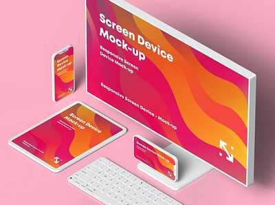 Responsive Screen Device Mockup abstract clean device display laptop mac macbook mockup phone phone mockup presentation realistic responsive simple smartphone ui ux web webpage website