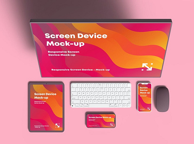 Responsive Screen Device Mockup abstract clean device display laptop mac macbook mockup phone phone mockup presentation realistic responsive screen simple smartphone theme ui ux web