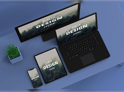 Multi Devices Mockup 12 PSD Files abstract clean device devices display laptop mac macbook mockup multi device multi devices phone phone mockup presentation realistic responsive simple smartphone theme ui