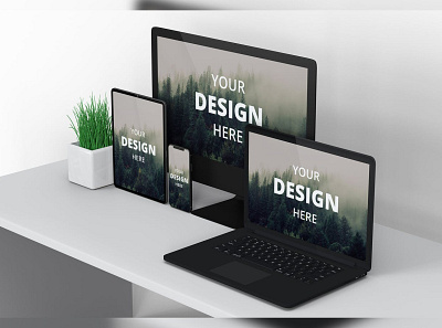 Multi Devices Mockup 12 PSD Files abstract clean design device devices display laptop mac macbook mockup multi device multi devices phone phone mockup presentation realistic responsive simple smartphone theme