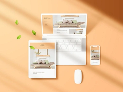 Multi Devices Screen Mockup abstract clean design device devices display laptop mac macbook mockup multi device multi devices phone phone mockup presentation realistic simple smartphone ui ux