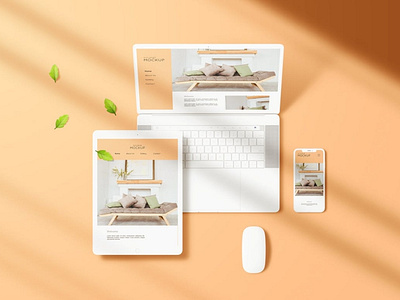 Multi Devices Screen Mockup abstract clean design device devices display laptop mac macbook mockup multi device multi devices phone phone mockup presentation realistic simple smartphone ui ux