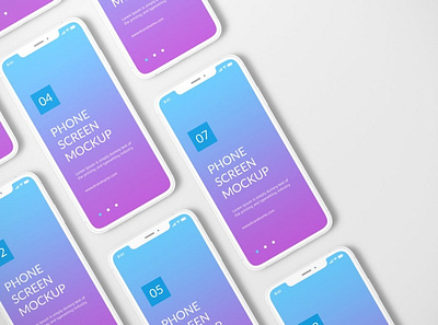 Phone Mockups abstract app celular clean device display game mockup phone phone mockup presentation realistic screen simple smartphone technology theme ui ux website