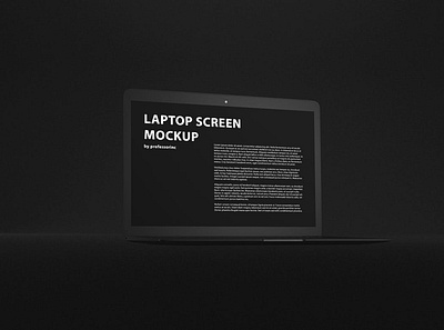 Black MacBook Air Mockup abstract air black clean dark device display grey laptop mac macbook macbook air mockup notebook presentation realistic screen showcase simple web