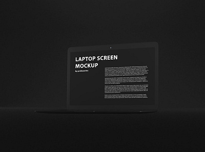 Black MacBook Air Mockup abstract air black clean dark device display grey laptop mac macbook macbook air mockup notebook realistic screen showcase simple theme web