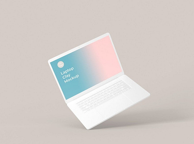 Clay Laptop Mockup abstract app clay clean design device display laptop mac macbook macbook air mockup presentation realistic simple technology ui ux web website