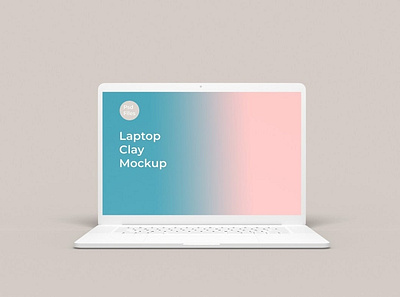 Clay Laptop Mockup abstract app clay clean design device display laptop mac macbook macbook air mockup presentation realistic simple technology theme ui ux web