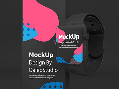 Dark iPhone & Apple Watch Mockup