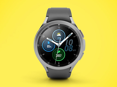 Galaxy Watch 4 Classic Mockups abstract app application business classic clean device display galaxy galaxy watch graphic design hand interface mockup realistic samsung smartwatch touchscreen ui watch
