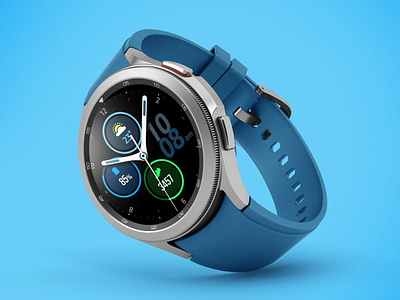 Galaxy Watch 4 Classic Mockups abstract app application business classic clean design device display galaxy galaxy watch hand interface mockup realistic samsung smartwatch touchscreen ui watch