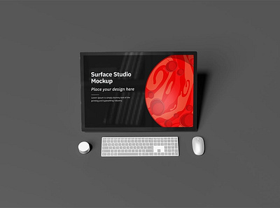 Surface Studio Mockup abstract clean customizable device display laptop mac macbook microsoft mockup monitor presentation realistic screen showcase simple theme ui ux web