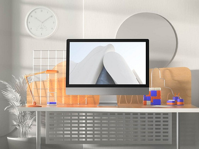 White iMac Mockups