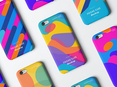 Phone Case Mockup abstract case case design case mockup case template clean design device display mockup phone phone case phone case mockup phone mockup presentation realistic simple smartphone ui ux