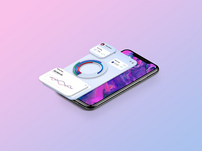 Isometric App Presentation Mockup abstract app app design application clean dashboard design device display interface isometric mockup phone phone mockup realistic simple smartphone template ui user interface