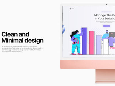 Colorful Desktop Mockups abstract clean color colorful desktop device display laptop mac macbook minimal mockup presentation realistic simple theme ux web webpage website