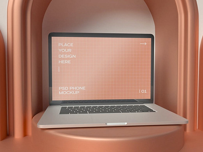Laptop Mockup abstract clean computer design device digital display editable internet laptop laptop mockup mac macbook mockup notebook presentation realistic screen simple theme