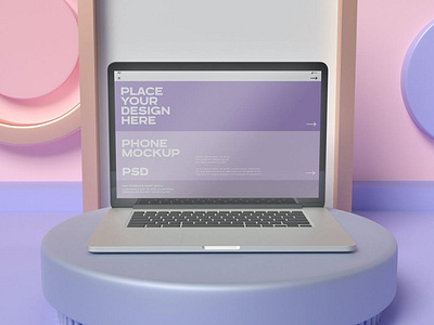 Laptop Mockup abstract clean computer design device digital display editable internet laptop mac macbook mockup notebook realistic screen simple ui ux website