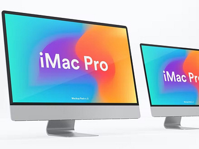 White iMac Pro Mockup