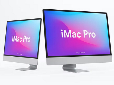 White iMac Pro Mockup