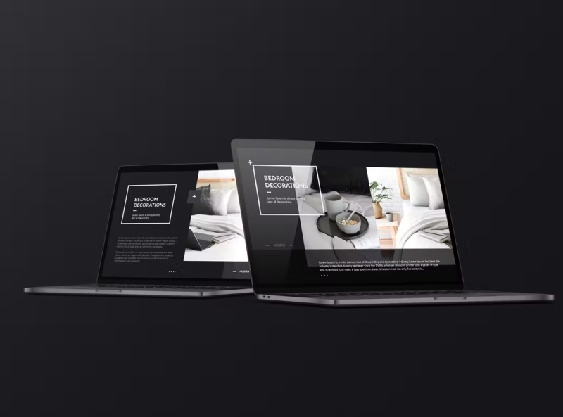 Dark Laptop Mockup by UI Foundry on Dribbble