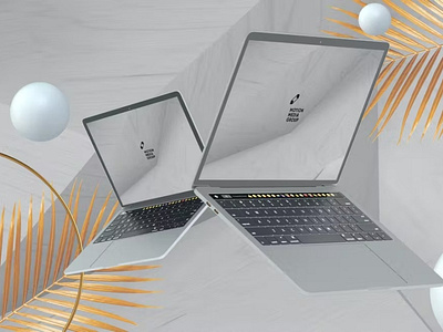 Light Laptop Mockups 3d abstract clean delightful design device display glossy laptop laptop mockup laptop mockups light mac macbook mockup presentation realistic simple stylish ui