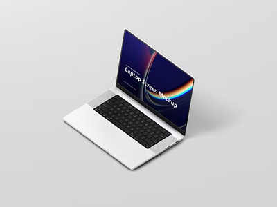 Free Laptop Mockup Pro abstract clean device display laptop laptop mockup laptop mockup pro laptop pro mac macbook macbook pro mockup notebook presentation realistic scene creator simple theme ui ux