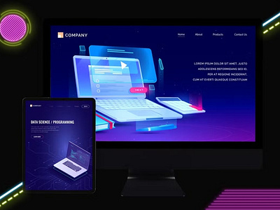 Neon Responsive Mockups