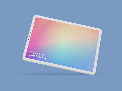 Tablet Pro Clay Mockup abstract clean design device display laptop mac macbook mockup presentation realistic simple tablet tablet pro theme ui ux web webpage website