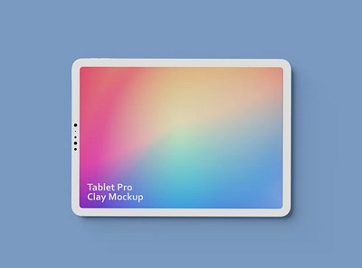 Tablet Pro Clay Mockup abstract clean design device display laptop mac macbook mockup presentation realistic simple tablet tablet pro theme ui ux web webpage website