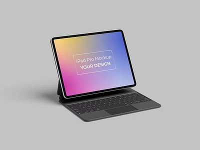 iPad Pro Mockup abstract clean design device display ipad ipad ipro mockup ipad mockup ipad pro laptop mac macbook mockup presentation realistic simple tablet tablet pro ui web