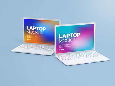 Free Macbook Pro Clay Mockup Set