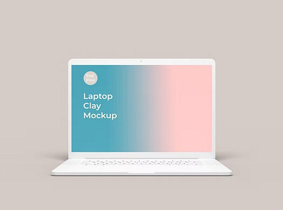 Free Clay Laptop Mockup abstract clay clean device display laptop laptop design laptop mockup laptop mockups mac macbook mockup presentation realistic simple theme ui ux web webpage