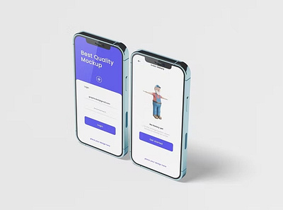 Free Phone Pro Mockups abstract app apple clean device display iphone 12 iphone 12 pro mockup phone phone mockup presentation realistic simple smartphone ui ux web webpage website