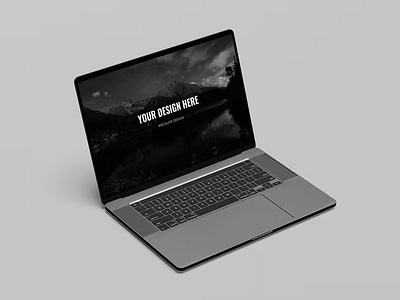 Free Laptop Digital Screen Mockup