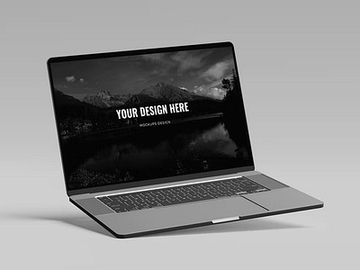 Free Laptop Digital Screen Mockup