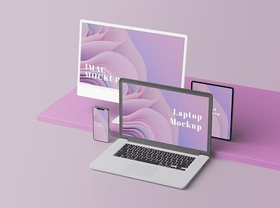 Free Multi Devices Mockup abstract clean device display laptop mac macbook mockup multi device multi devices phone phone mockup presentation realistic simple smartphone theme web webpage website