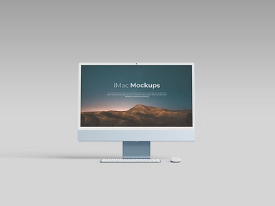 Free iMac M1 Mockups