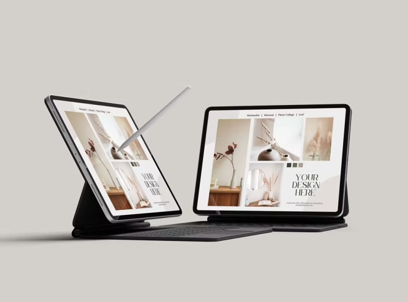 Laptop And Tablet Mockup by Device 5 on Dribbble